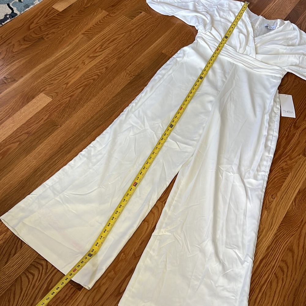 BHLDN x Theia Kenneth White Bridal Jumpsuit - Picture 8 of 16